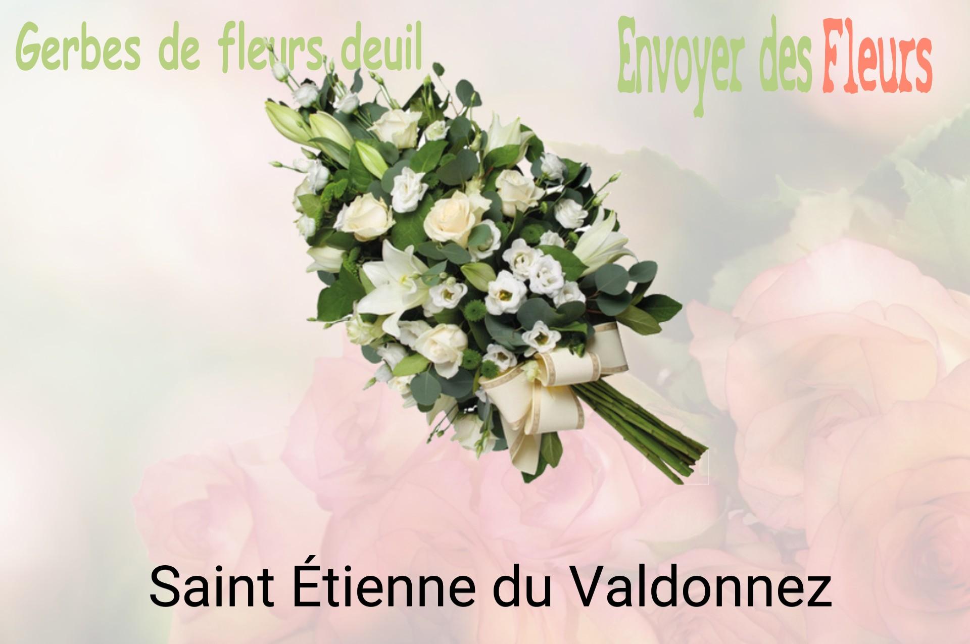 Gerbe de fleurs de deuil livrée à Saint-Étienne-du-Valdonnez